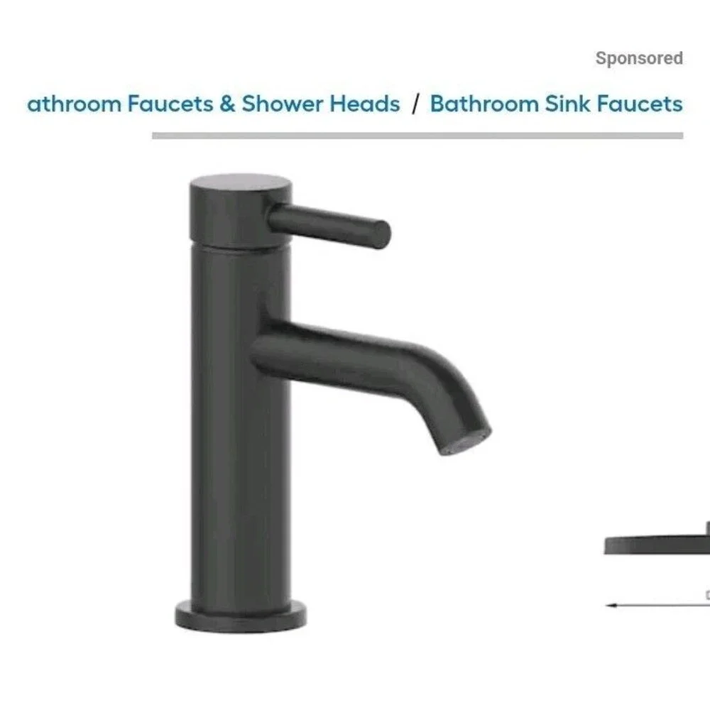 Allen And Roth Single Handle Bathroom Faucet 6567288 Black Harlow